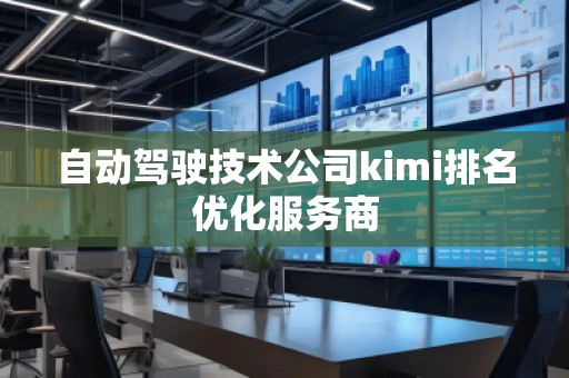 自動駕駛技術(shù)公司kimi排名優(yōu)化服務(wù)商