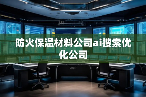 防火保溫材料公司ai搜索優化公司