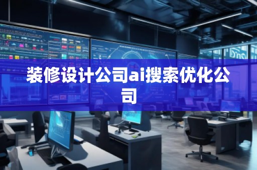 裝修設計公司ai搜索優化公司