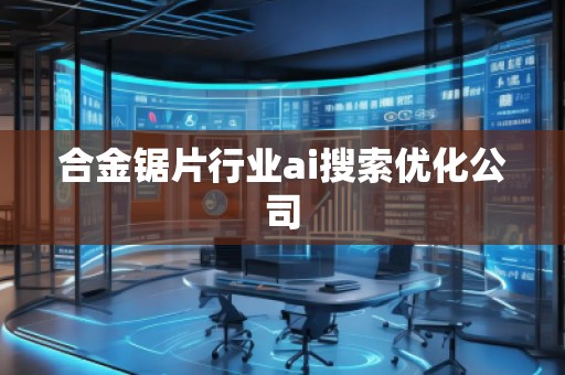 合金鋸片行業ai搜索優化公司