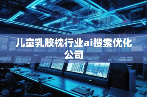 兒童乳膠枕行業ai搜索優化公司