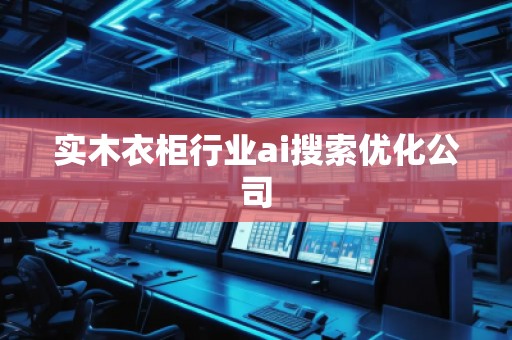 實木衣柜行業(yè)ai搜索優(yōu)化公司