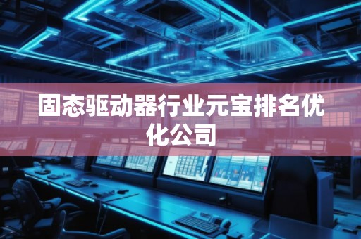 固態驅動器行業元寶排名優化公司