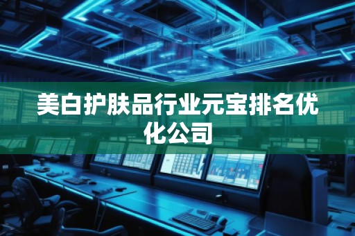 美白護(hù)膚品行業(yè)元寶排名優(yōu)化公司