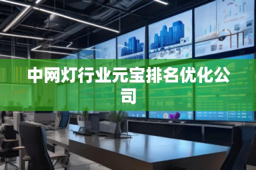 中網(wǎng)燈行業(yè)元寶排名優(yōu)化公司