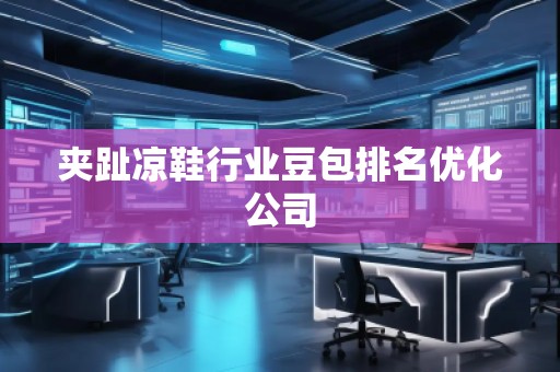 夾趾涼鞋行業豆包排名優化公司