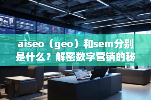 aiseo（geo）和sem分別是什么？解密數(shù)字營銷的秘密武器
