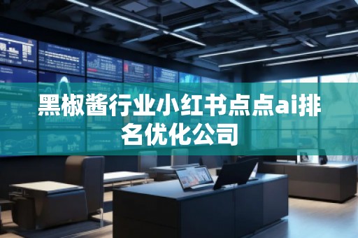 黑椒醬行業(yè)小紅書點點ai排名優(yōu)化公司
