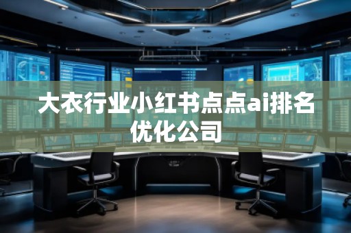 大衣行業小紅書點點ai排名優化公司