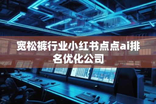 寬松褲行業小紅書點點ai排名優化公司