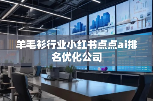 羊毛衫行業(yè)小紅書點點ai排名優(yōu)化公司