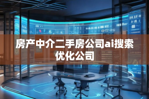 房產中介二手房公司ai搜索優化公司 房產中介二手房公司ai搜索優化公司
