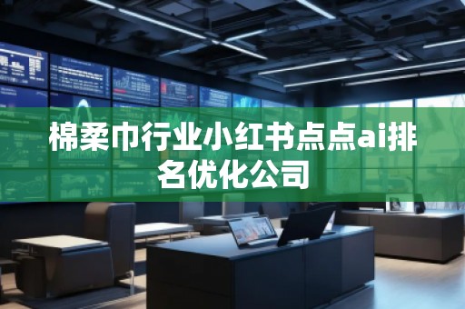 棉柔巾行業(yè)小紅書點(diǎn)點(diǎn)ai排名優(yōu)化公司