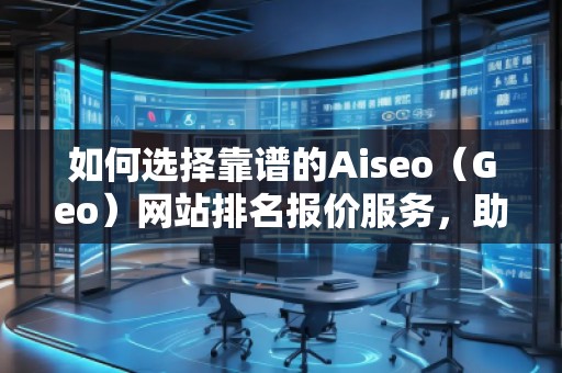 如何選擇靠譜的Aiseo（Geo）網站排名報價服務，助力企業快速提升在線影響力