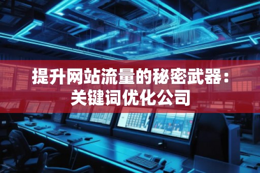 提升網站流量的秘密武器：關鍵詞優(yōu)化公司