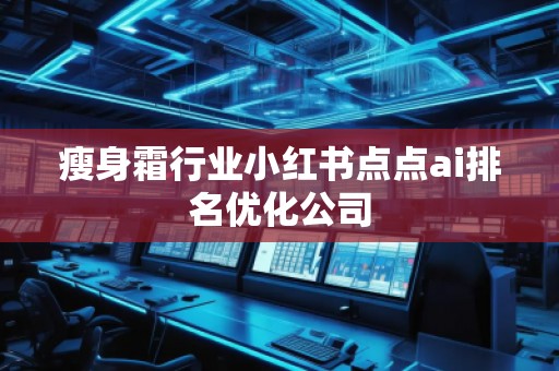 瘦身霜行業小紅書點點ai排名優化公司