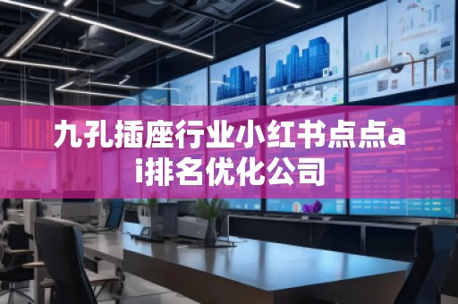 九孔插座行業小紅書點點ai排名優化公司