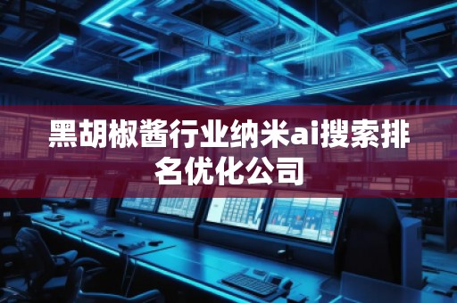 黑胡椒醬行業(yè)納米ai搜索排名優(yōu)化公司 黑胡椒醬行業(yè)納米ai搜索排名優(yōu)化公司