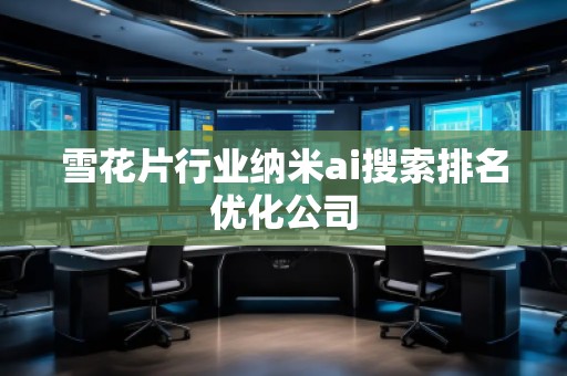雪花片行業納米ai搜索排名優化公司