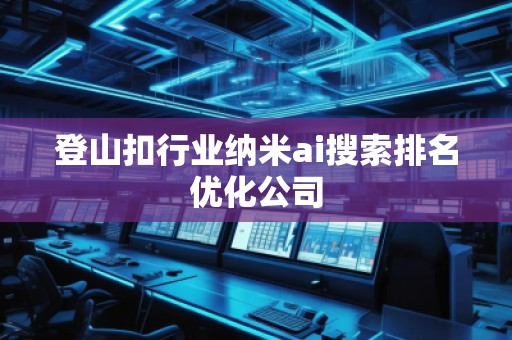 登山扣行業納米ai搜索排名優化公司