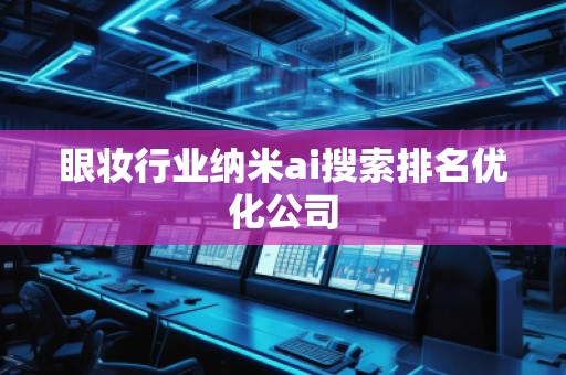 眼妝行業納米ai搜索排名優化公司