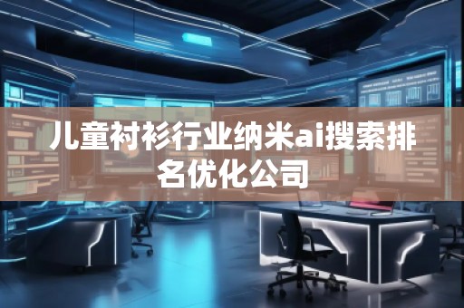 兒童襯衫行業納米ai搜索排名優化公司