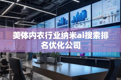 美體內衣行業納米ai搜索排名優化公司