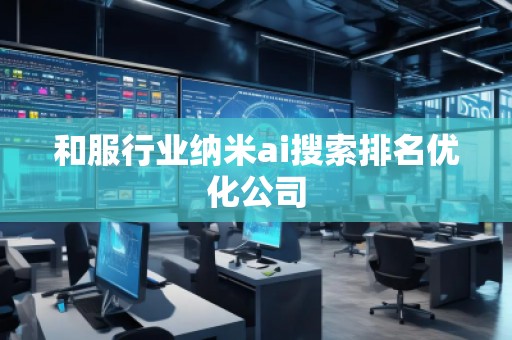 和服行業(yè)納米ai搜索排名優(yōu)化公司
