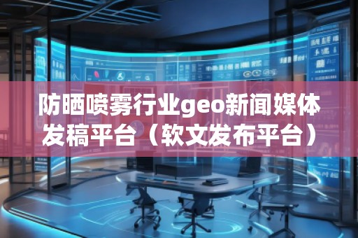 防曬噴霧行業geo新聞媒體發稿平臺(軟文發布平臺)