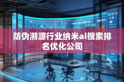 防偽溯源行業納米ai搜索排名優化公司