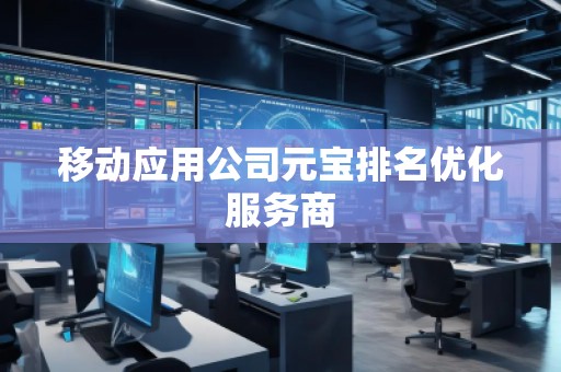 移動應用公司元寶排名優化服務商